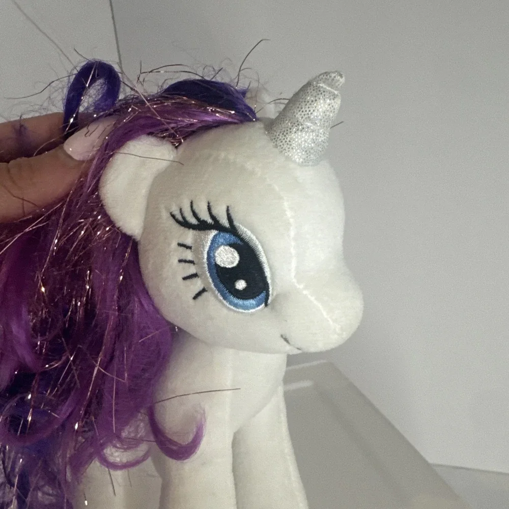 RARITY My Little Pony TY Beanie Baby Sparkle Hair Strands 7 inch NEW with Tag - Picture 3 of 13